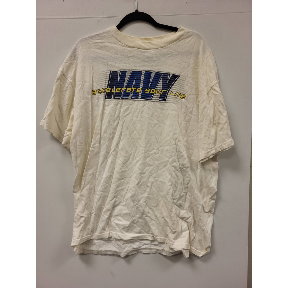 Delta Pro Weight US Navy Accelerate‎ Your Life Graphic T-Shirt Mens XL Vintage